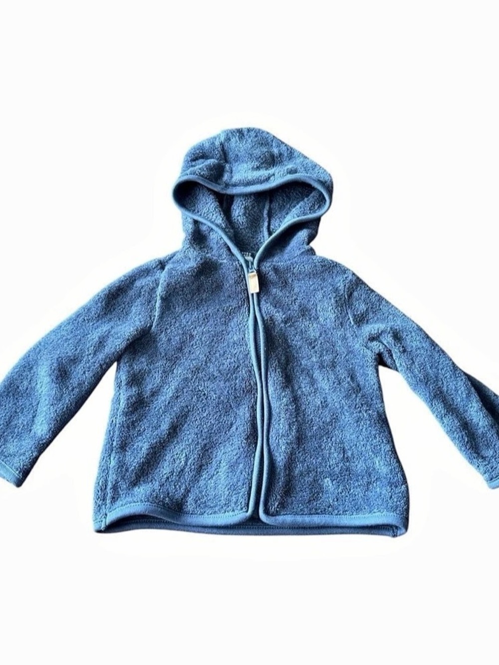 Carters Baby Fleece Zip Hoodie Blue 18M EUC